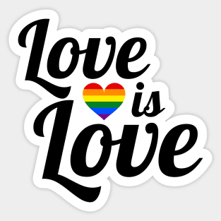 Love is love Sticker